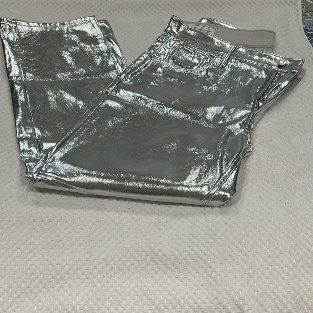 GAP Silver Metallic Pants